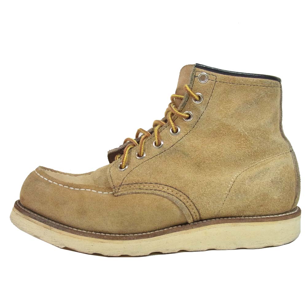 RED WING レッドウィング 8173 四角犬タグ アイリッシュセッター スウェード ブーツ ベージュ系 7E【中古】