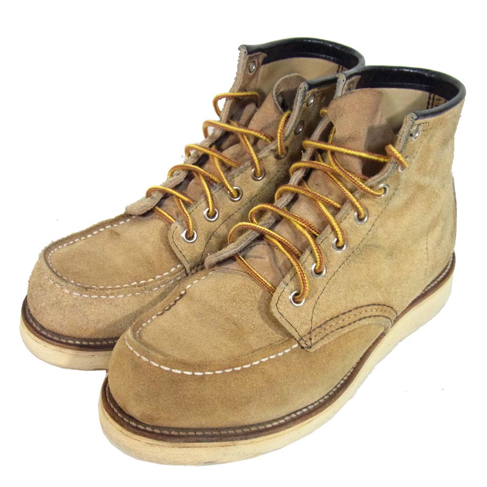 RED WING レッドウィング 8173 四角犬タグ アイリッシュセッター スウェード ブーツ ベージュ系 7E【中古】