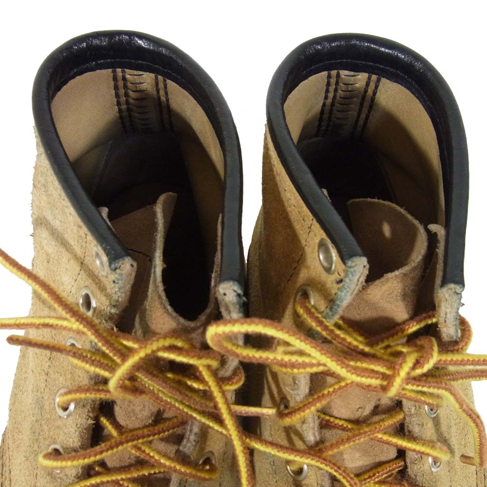 RED WING レッドウィング 8173 四角犬タグ アイリッシュセッター スウェード ブーツ ベージュ系 7E【中古】