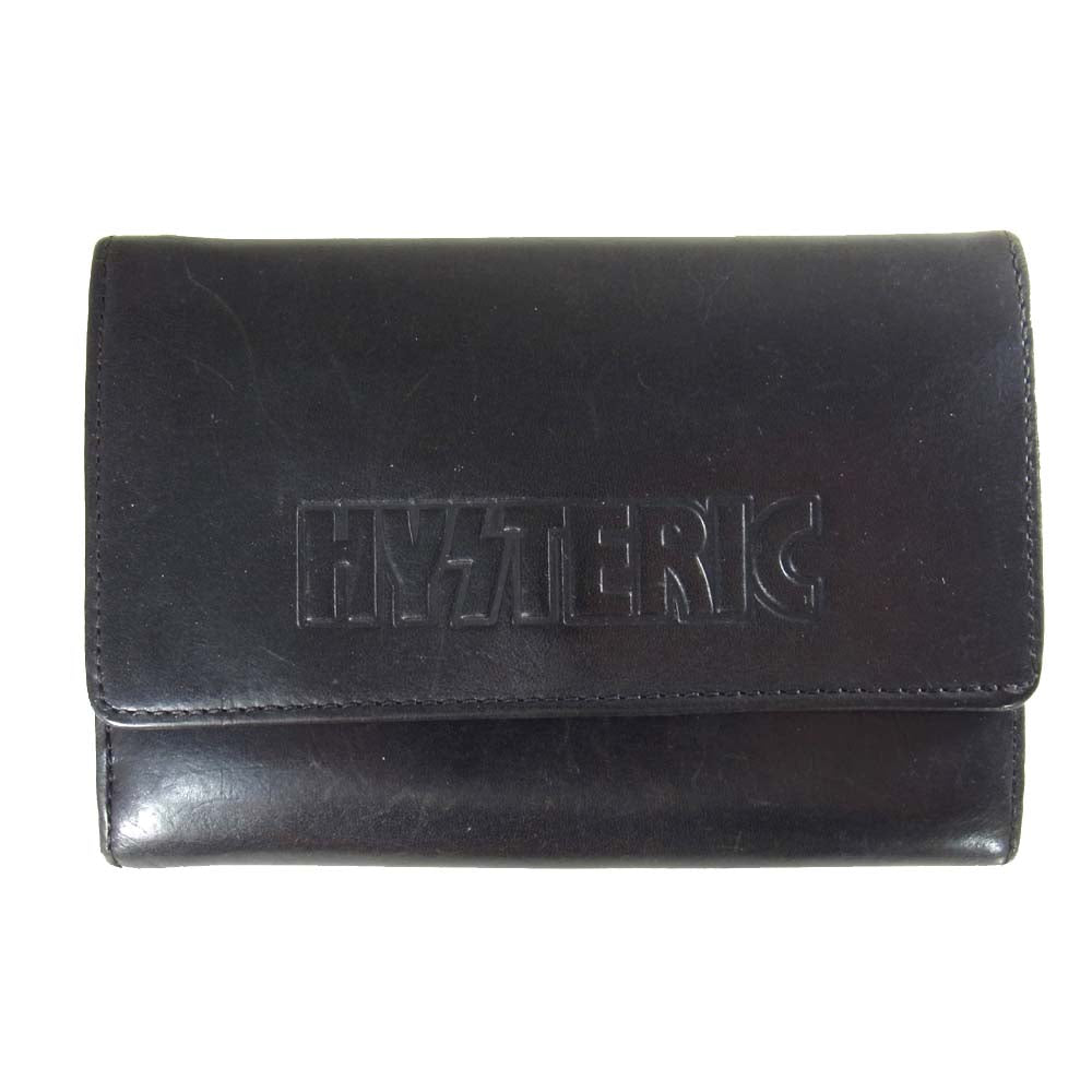 HYSTERIC GLAMOUR ヒステリックグラマー ギターガール レザー ウォレット 財布 ブラック系【中古】