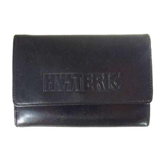 HYSTERIC GLAMOUR ヒステリックグラマー ギターガール レザー ウォレット 財布 ブラック系【中古】