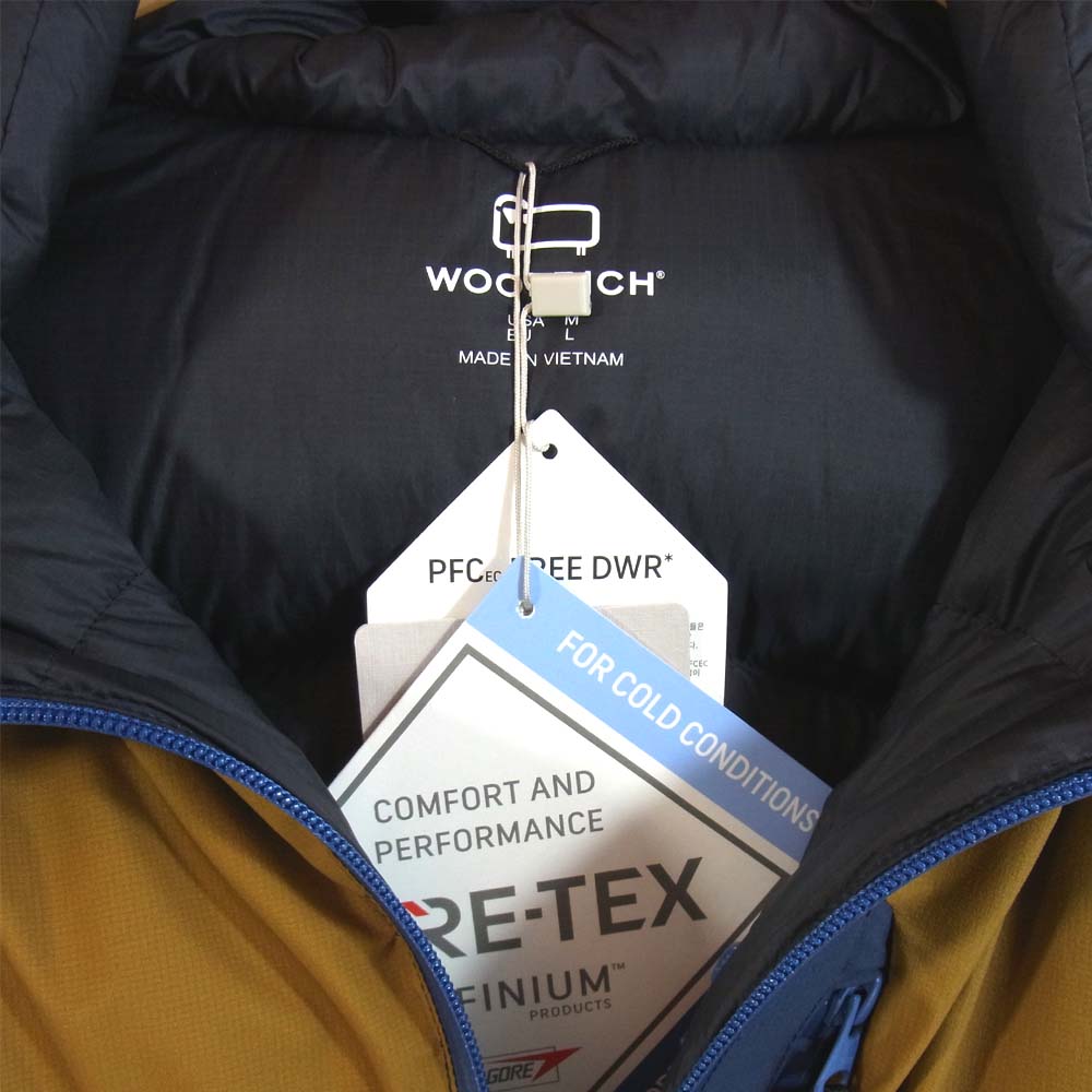 WOOLRICH ウールリッチ WJOU0033 KATAHDIN 2L DOWN PARKA カターディン 2レイヤー パーカー BEIGE NAVY ネイビー×ベージュ L【新古品】【未使用】【中古】