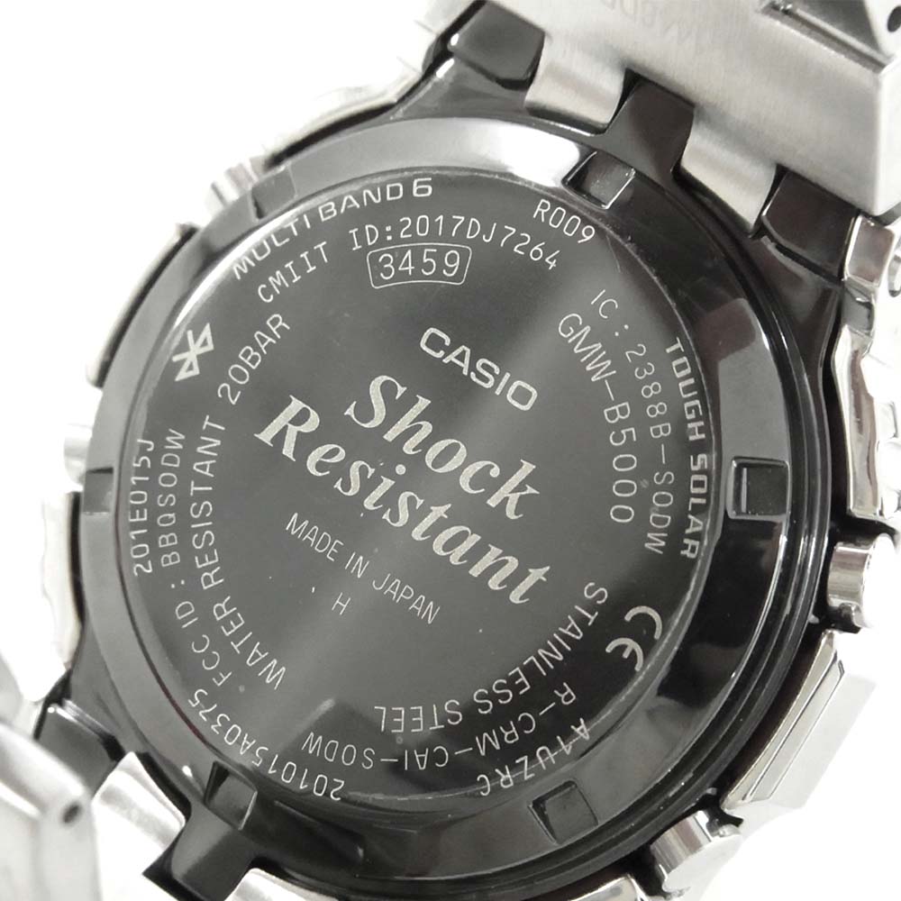 G-SHOCK ジーショック GMW-B5000-1JF メタル 時計 シルバー系 ブラック系【新古品】【未使用】【中古】