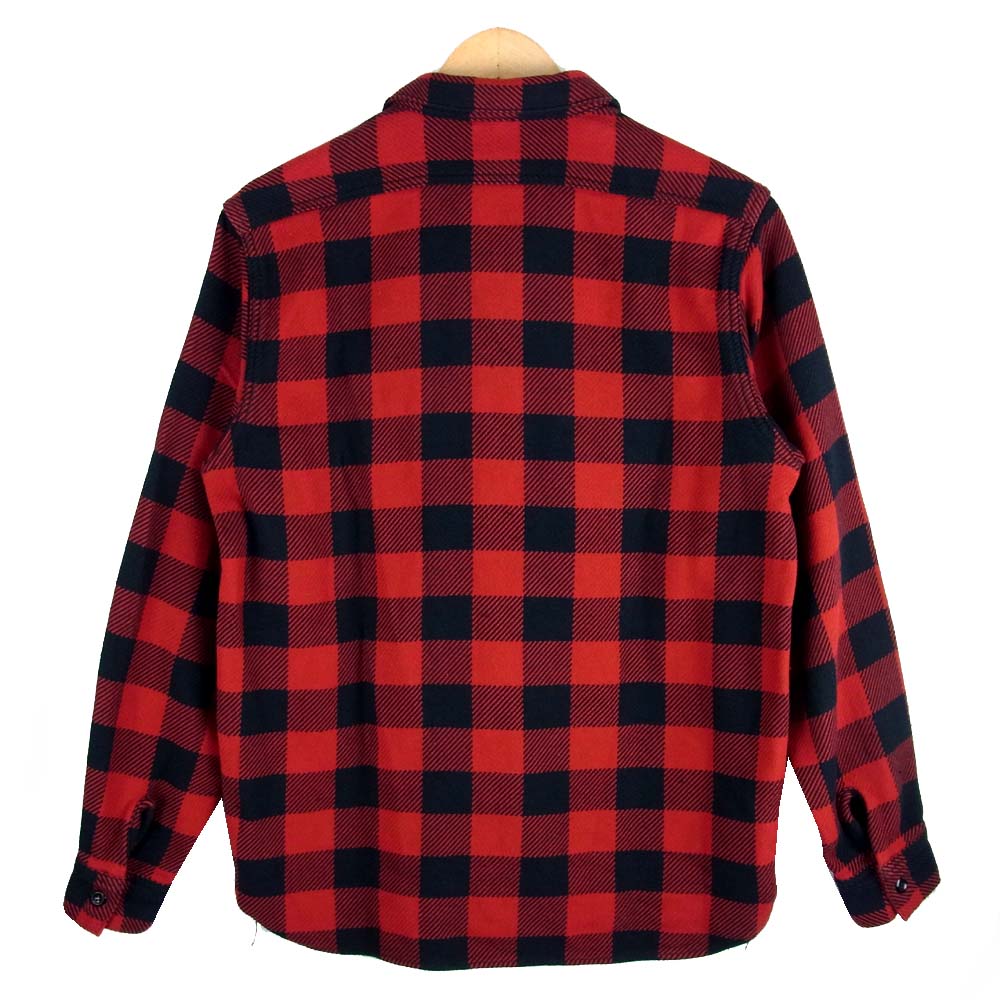 The REAL McCOY'S ザリアルマッコイズ ジョーマッコイ JOE MCCOY MS20101 8HU BUFFALO CHECK FLANNEL SHIRT バッファローチェック ネルシャツ レッド系 ブラック系 15【美品】【中古】