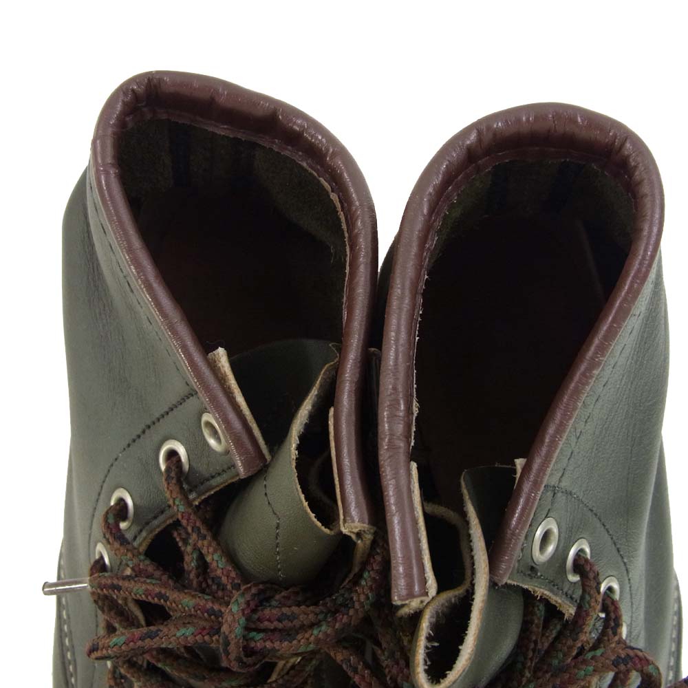 RED WING レッドウィング 8180 四角犬タグ アイリッシュセッター ダークブラウン系 8E【中古】