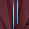 サッコ イタリア製 ウール 2B テーラードジャケット ワインレッド系 48【極上美品】【中古】