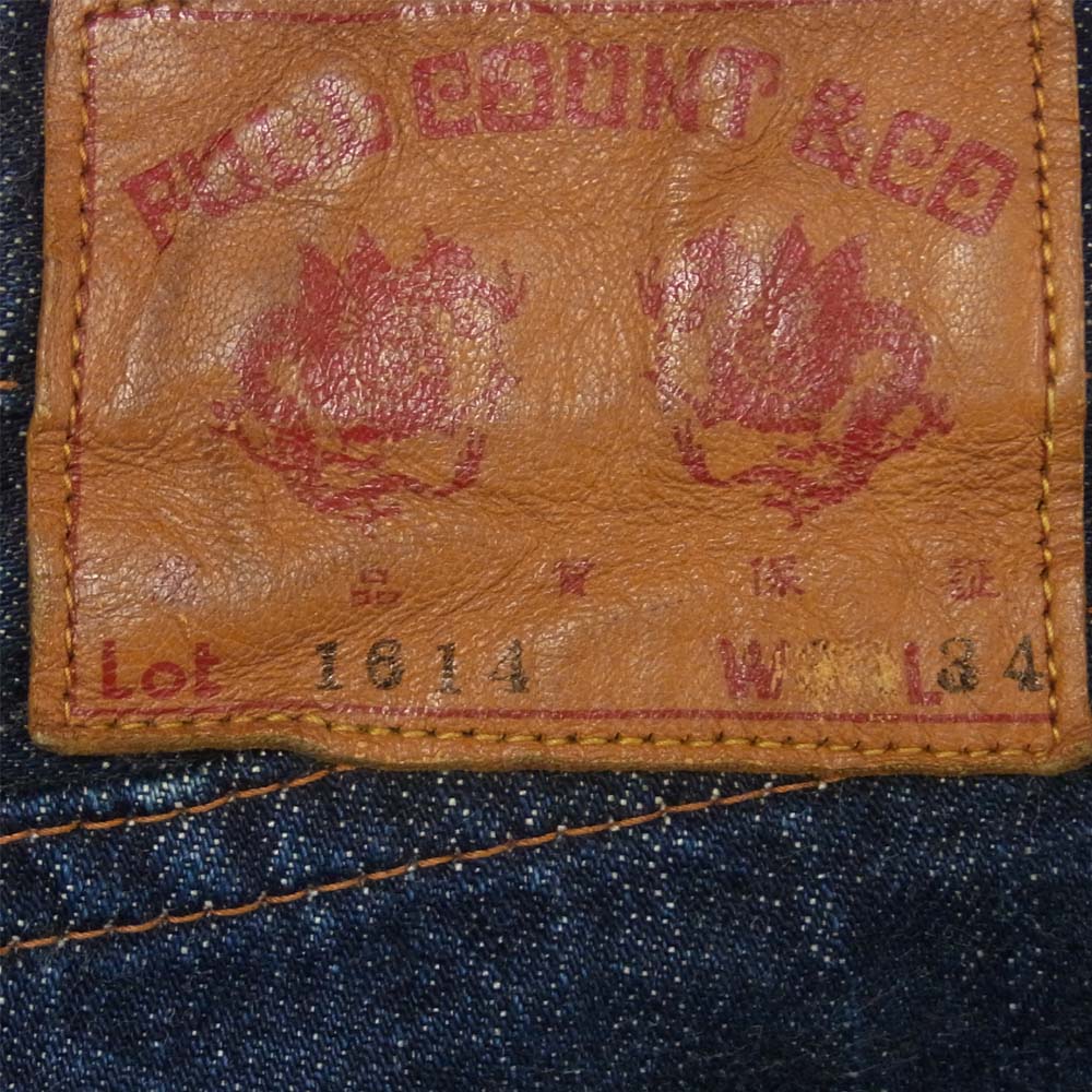 FULLCOUNT フルカウント 1614 LOWRISE STRIGHT ローライズ ストレート セルビッジ デニムパンツ インディゴブルー系 31【中古】