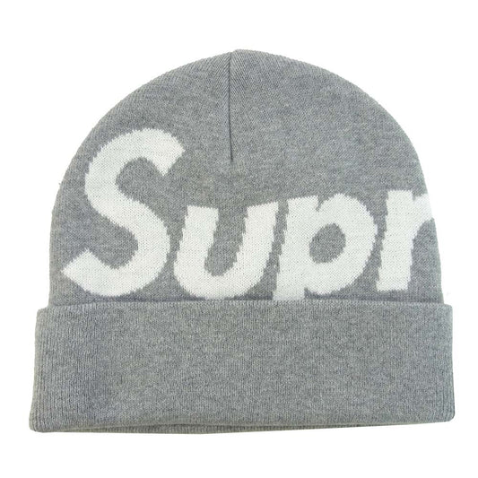 Supreme シュプリーム Big Logo Beanie ビッグ ロゴ ビーニー ニットキャップ グレー系【新古品】【未使用】【中古】