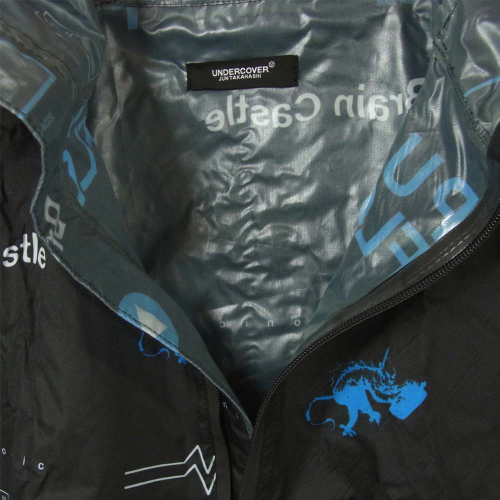 UNDERCOVER アンダーカバー MUV9301-3 SLEEVE RAIN PONCHO レインコート ポンチョ ブラック系 FREE【新古品】【未使用】【中古】