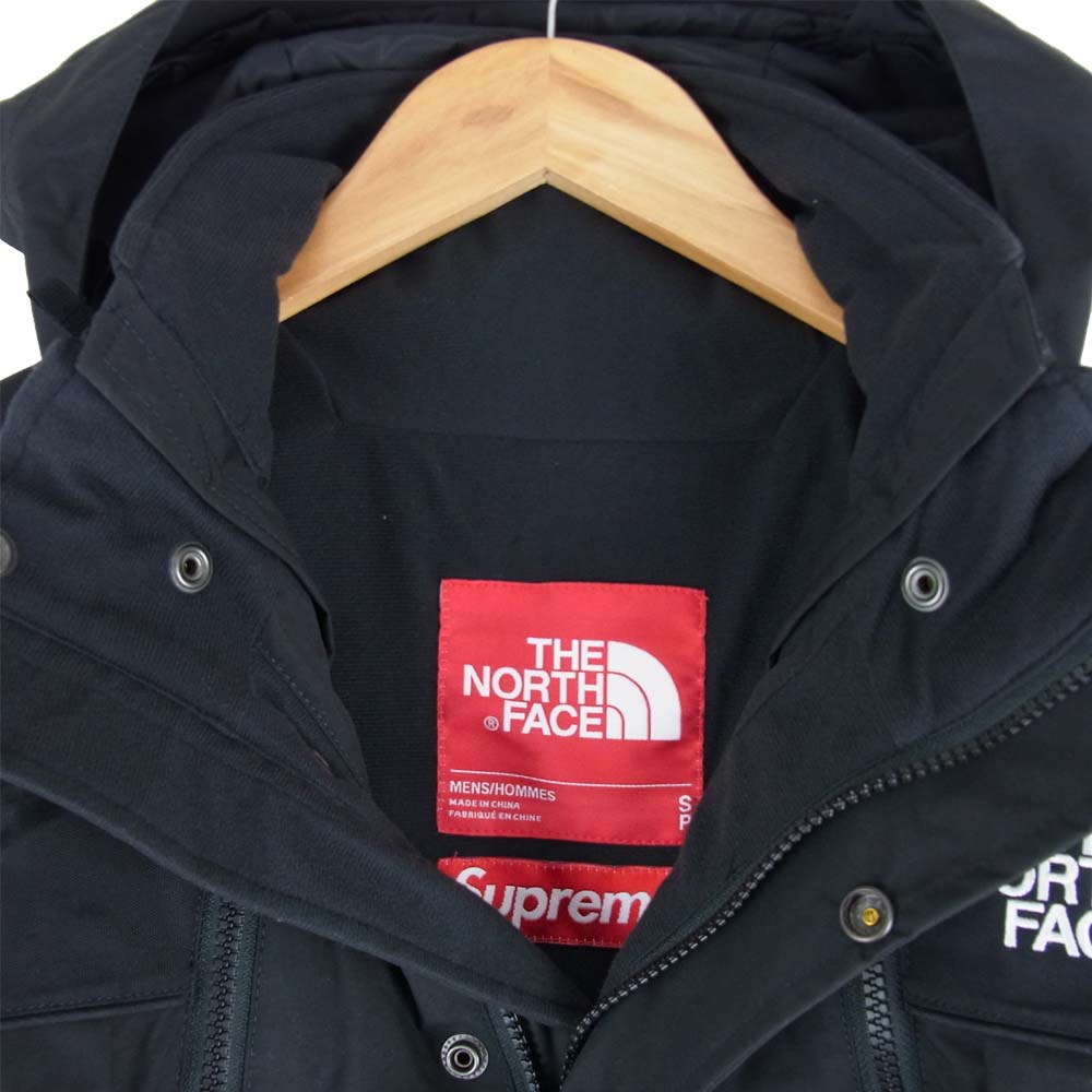 Supreme シュプリーム NP016011 × ノースフェイス THE NORTH FACE Steep Tech Rain Shell マウンテン パーカー ブラック系 USA S【新古品】【未使用】【中古】