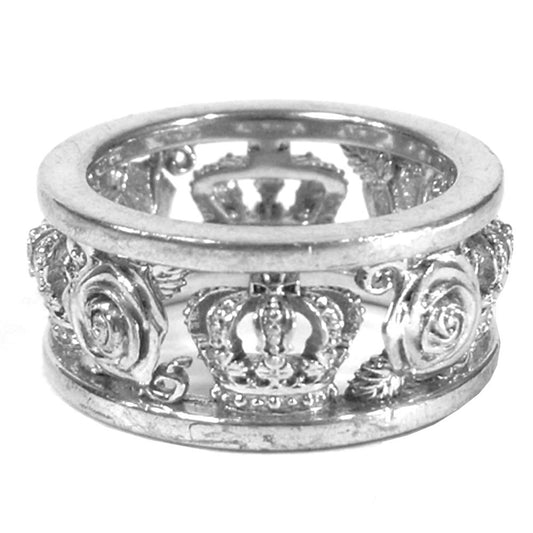 Justin Davis ジャスティンデイビス SRJ210 MY LOVE マイラブ リング 指輪 925 10号 シルバー系【中古】