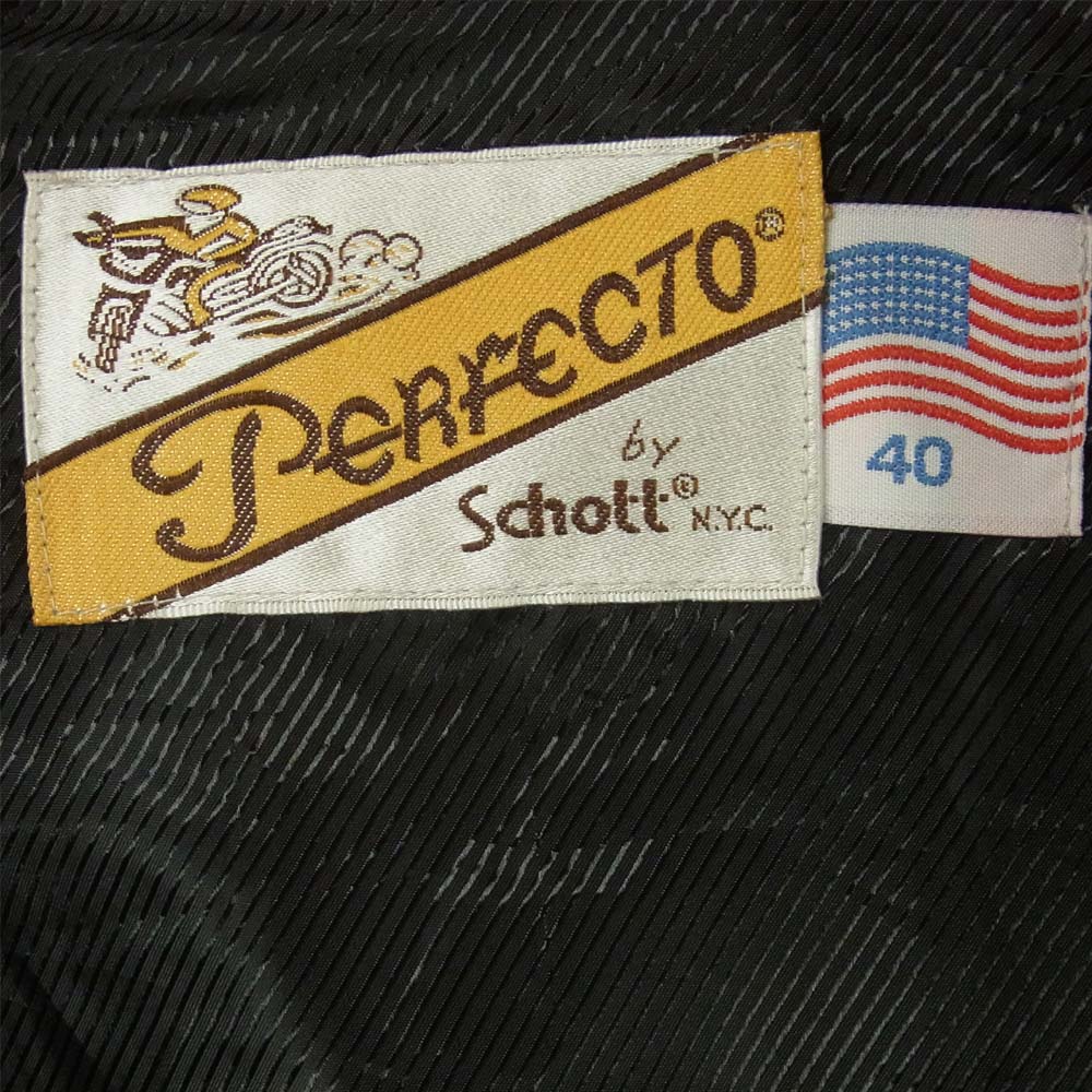 schott ショット 114-03-0603 11592 ジェネラルサプライ GENERAL SUPPLY コットン ダブル ライダース ジャケット グレー系 M【中古】