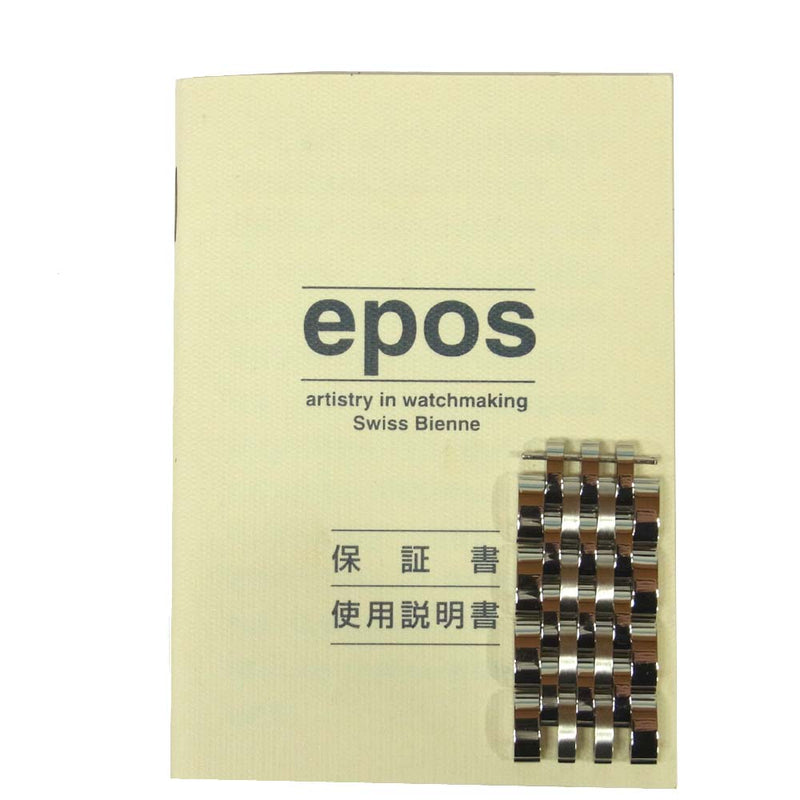 EPOS エポス 3391 BLM ナイトスカイ ムーンフェイズ SS ネイビー文字盤 自動巻き 腕時計 スイス製 ネイビー系 シルバー系【中古】