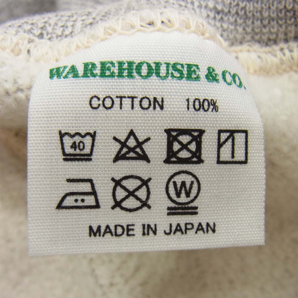 WAREHOUSE ウエアハウス Lot 468 2本針 ハイネック スウェット グレー系 40【新古品】【未使用】【中古】