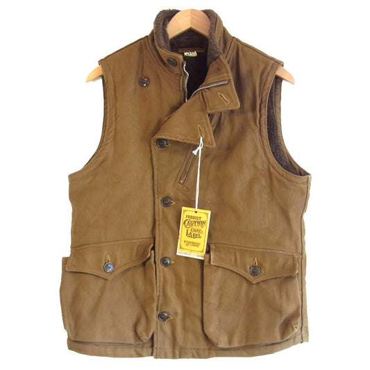FREEWHEELERS フリーホイーラーズ UNION SPOECIAL OVERALLS WINTER AVIATOR'S VEST ウィンター アヴィエーターズ ベスト ブラウン系 38【中古】