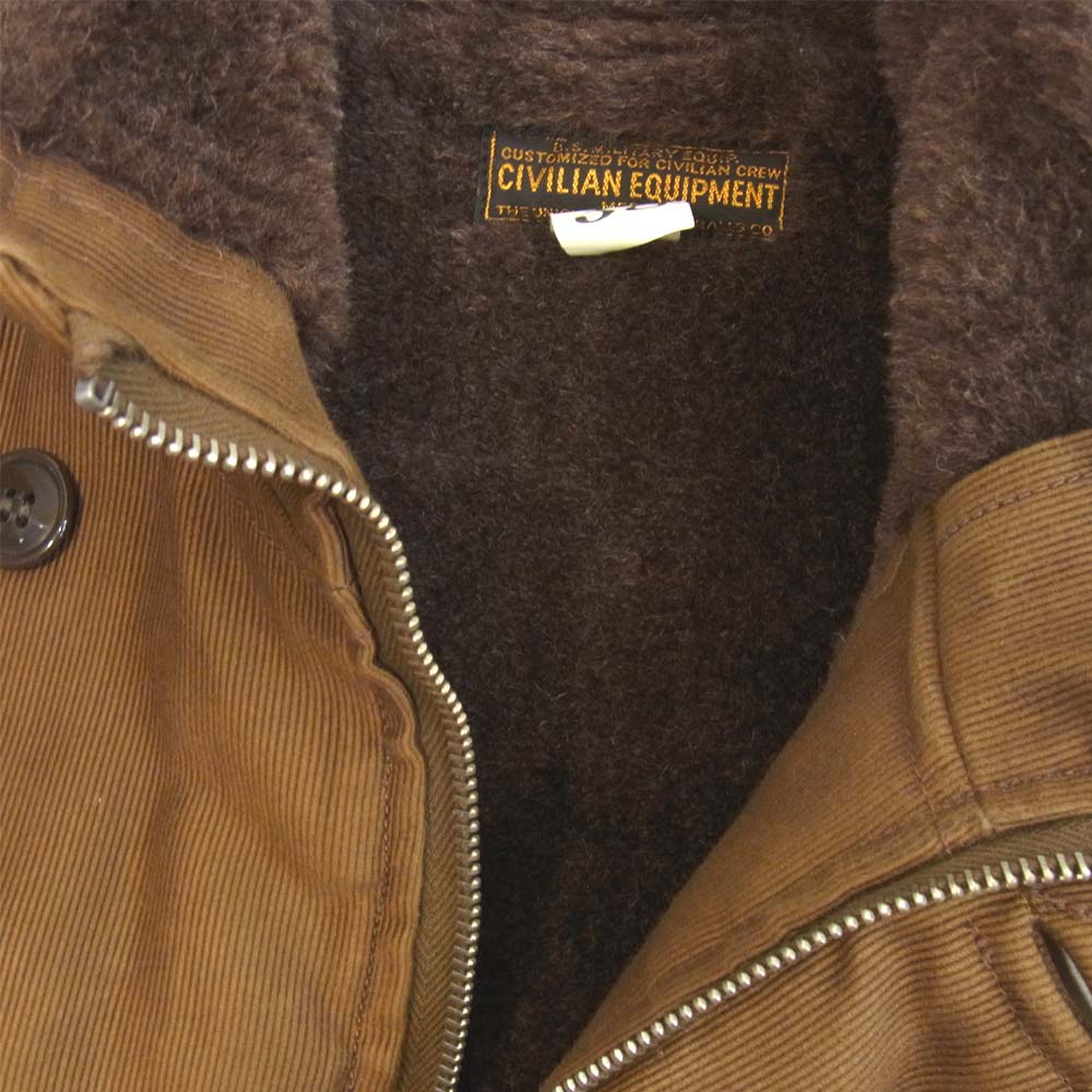 FREEWHEELERS フリーホイーラーズ UNION SPOECIAL OVERALLS WINTER AVIATOR'S VEST ウィンター アヴィエーターズ ベスト ブラウン系 38【中古】