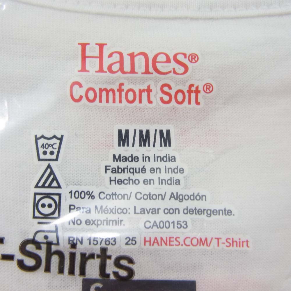 Supreme シュプリーム ヘインズ Hanes 3パック Tシャツ  ホワイト系 M【新古品】【未使用】【中古】