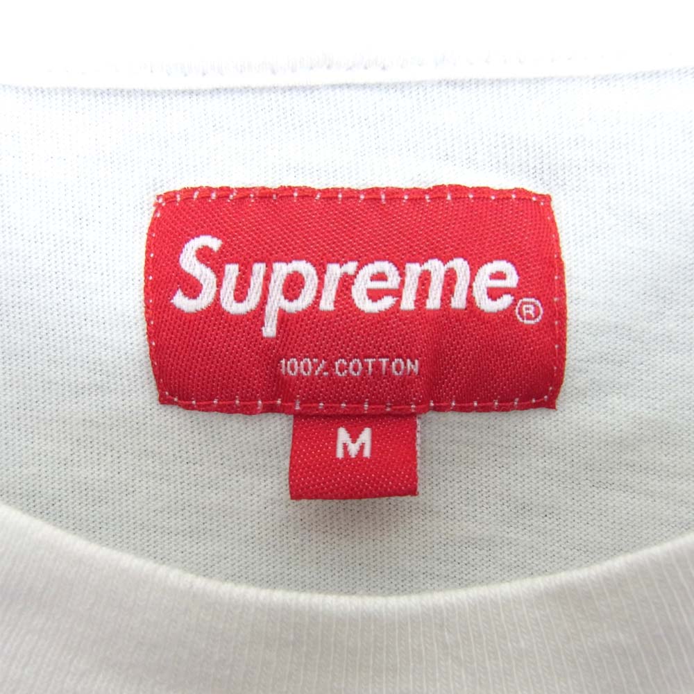 Supreme シュプリーム 20SS Intarsia Script S/S Top スクリプト ロゴ 半袖 Tシャツ ホワイト系 M【美品】【中古】