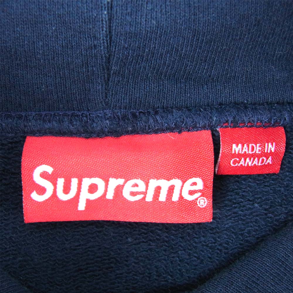 Supreme シュプリーム 15SS Chrome Arc Hooded Sweatshirts クロム アークフード スウェット パーカー ネイビー系 M【中古】