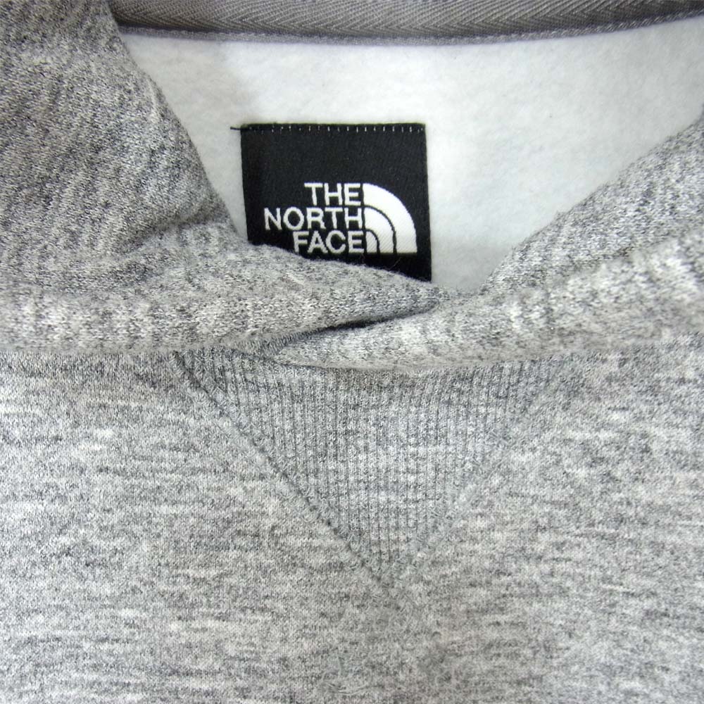THE NORTH FACE ノースフェイス NT61835 SQUARE LOGO HOODIE スクエア ロゴ フーディ パーカー グレー系 L【美品】【中古】