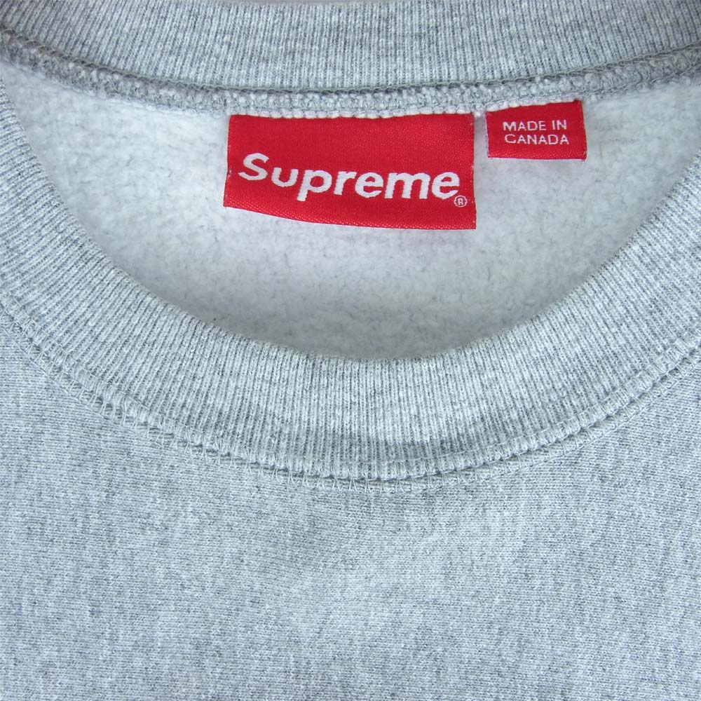 Supreme シュプリーム 15AW Arc Logo Crewneck アーチロゴ クルーネック スウェット トレーナー グレー系 M【中古】
