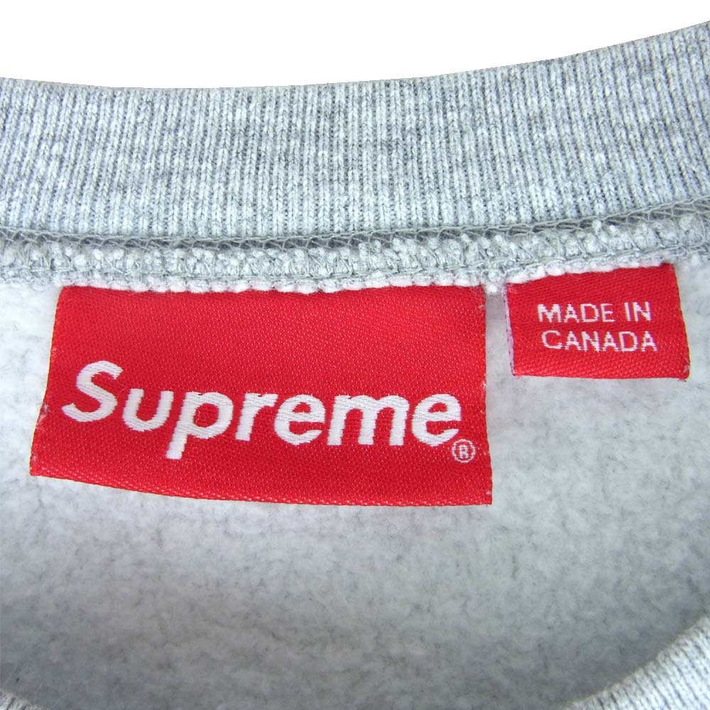 Supreme シュプリーム 15AW Arc Logo Crewneck アーチロゴ クルーネック スウェット トレーナー グレー系 M【中古】