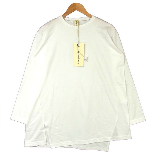 nagonstans CUT AND SEWN 長袖 カットソー コットン Salt 38【新古品】【未使用】【中古】