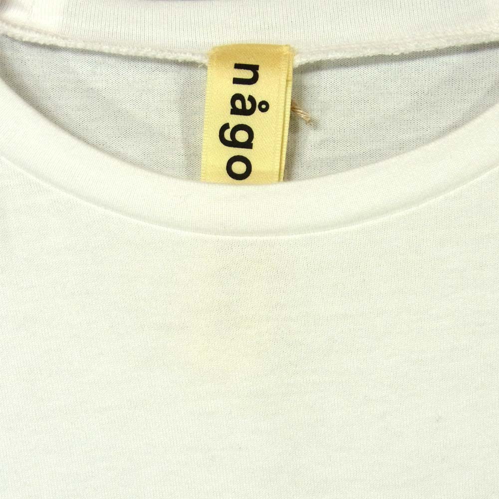 nagonstans CUT AND SEWN 長袖 カットソー コットン Salt 38【新古品】【未使用】【中古】