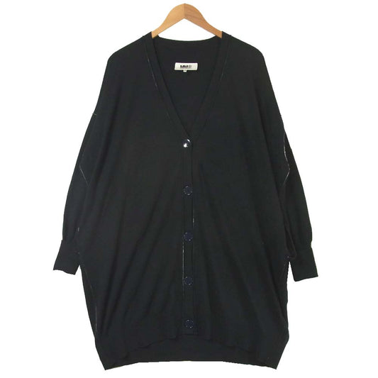 MAISON MARGIELA メゾンマルジェラ S52HA0159 MM6 ロング カーディガン ルーマニア製 ブラック系 S【美品】【中古】