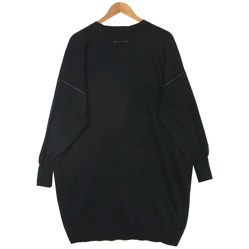 MAISON MARGIELA メゾンマルジェラ S52HA0159 MM6 ロング カーディガン ルーマニア製 ブラック系 S【美品】【中古】