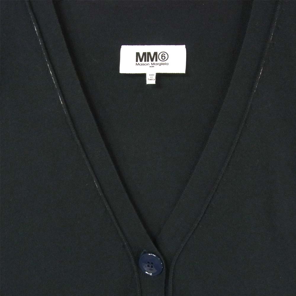 MAISON MARGIELA メゾンマルジェラ S52HA0159 MM6 ロング カーディガン ルーマニア製 ブラック系 S【美品】【中古】