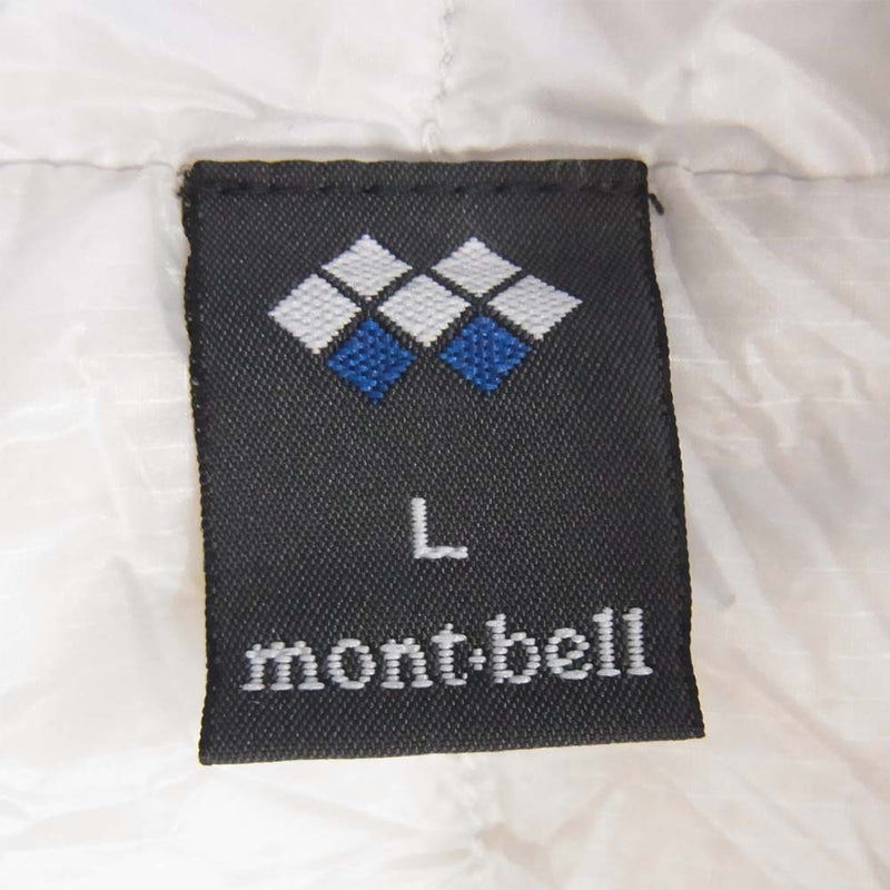 mont-bell モンベル 1101365 EXライト ナイロン ダウン ジャケット ホワイト系 L【中古】