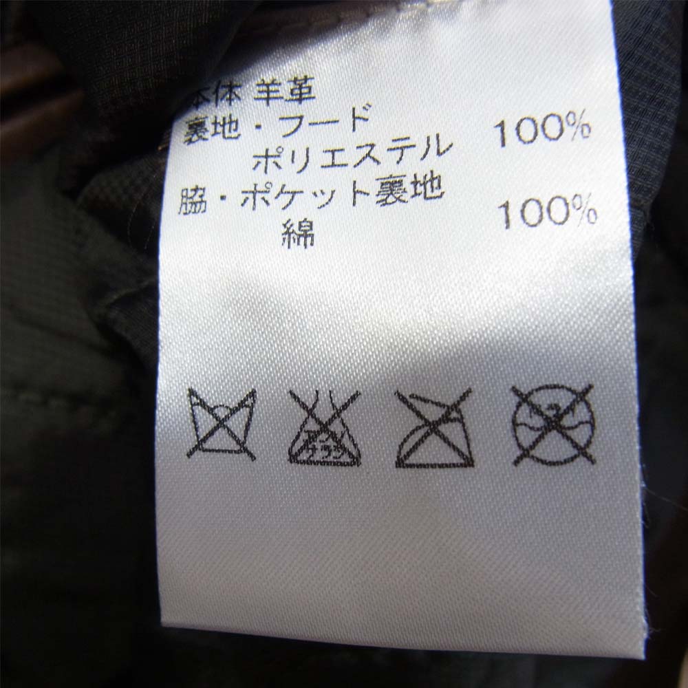 COACH コーチ 国内正規品 羊革 M-65 ラムレザー シングル ライダース ジャケット ブラウン系 M【美品】【中古】