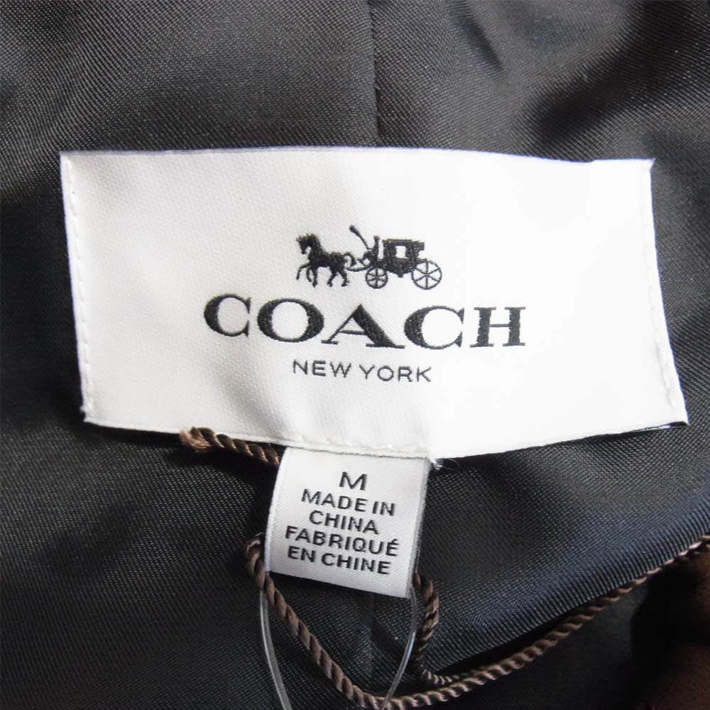COACH コーチ F86591 国内正規品 羊革 ラムレザー ライダース ジャケット ブラウン系 M【新古品】【未使用】【中古】