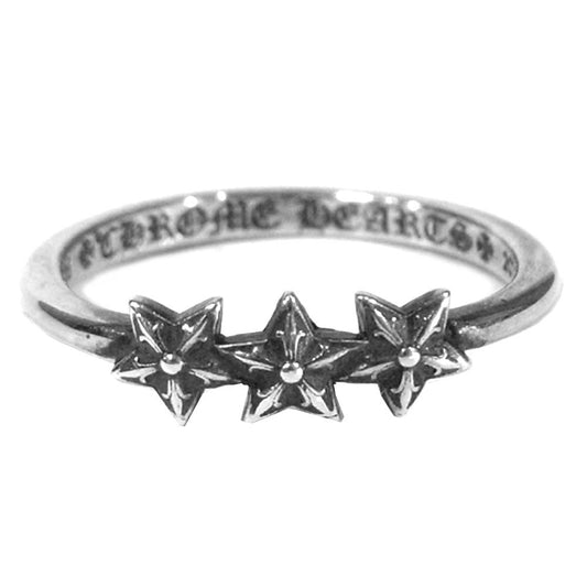 CHROME HEARTS クロムハーツ（原本無） バブルガム 3スター リング 指輪 2013 925 9号 シルバー系【中古】