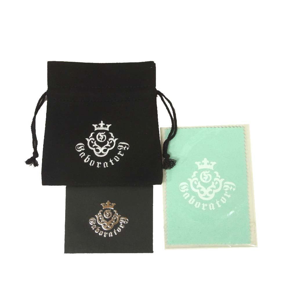 GABOR ガボール ギャラ付 10K Gold Twelve Small Skull pierce スモール スカル ピアス ゴールド系【美品】【中古】