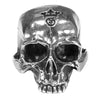 GABOR ガボール ギャラ付 Large Skull Ring Without Jaw 顎無し ラージ スカル リング 19号 925 シルバー系【美品】【中古】