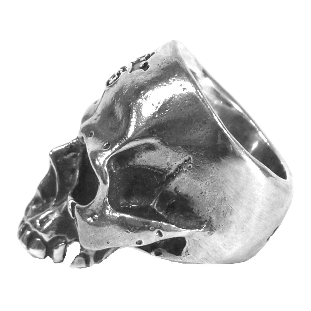 GABOR ガボール ギャラ付 Large Skull Ring Without Jaw 顎無し ラージ スカル リング 19号 925 シルバー系【美品】【中古】