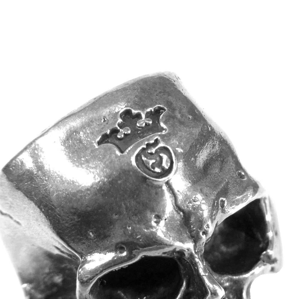 GABOR ガボール ギャラ付 Large Skull Ring Without Jaw 顎無し ラージ スカル リング 19号 925 シルバー系【美品】【中古】