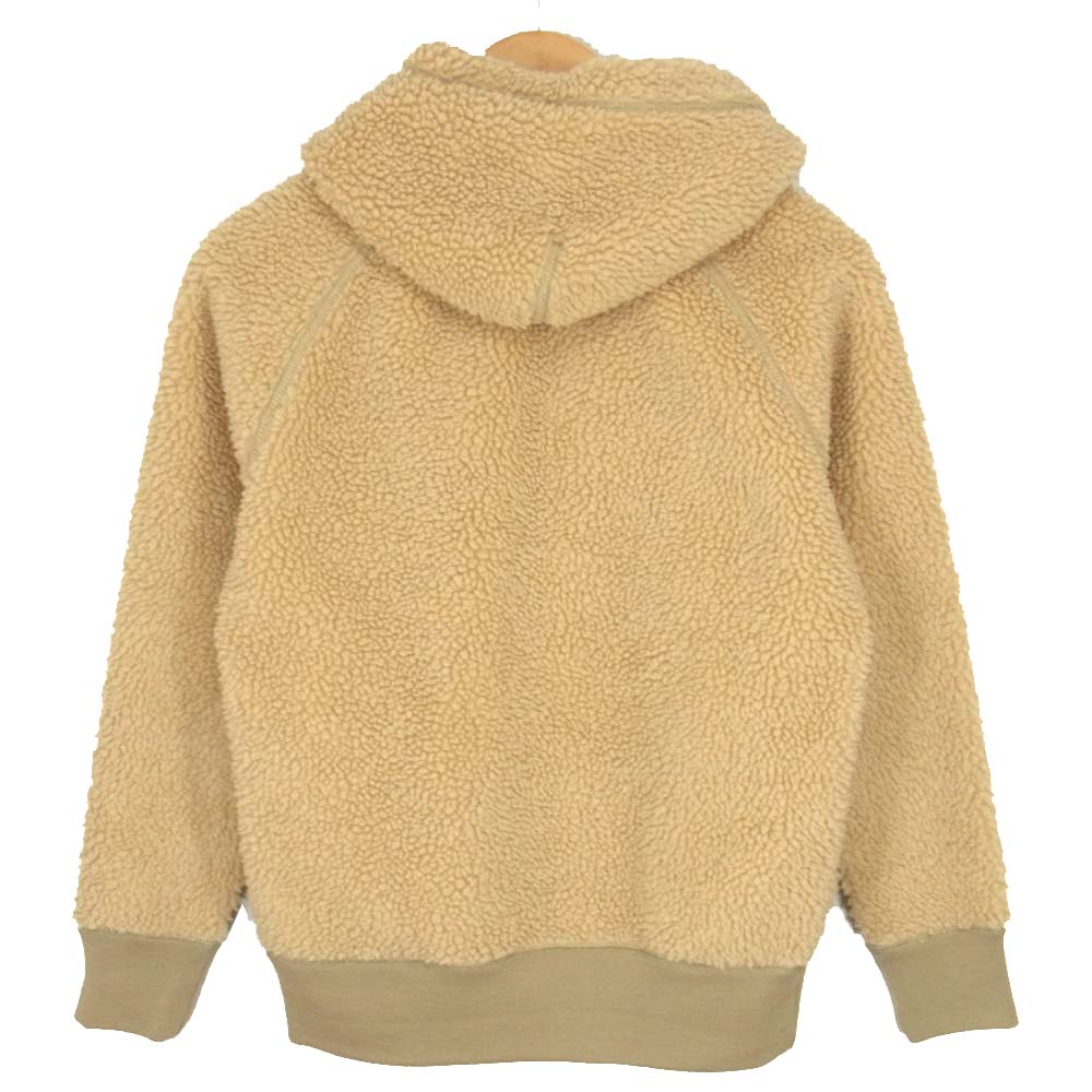 GYMPHLEX ジムフレックス ボア フリース パーカー ベージュ系 14【中古】