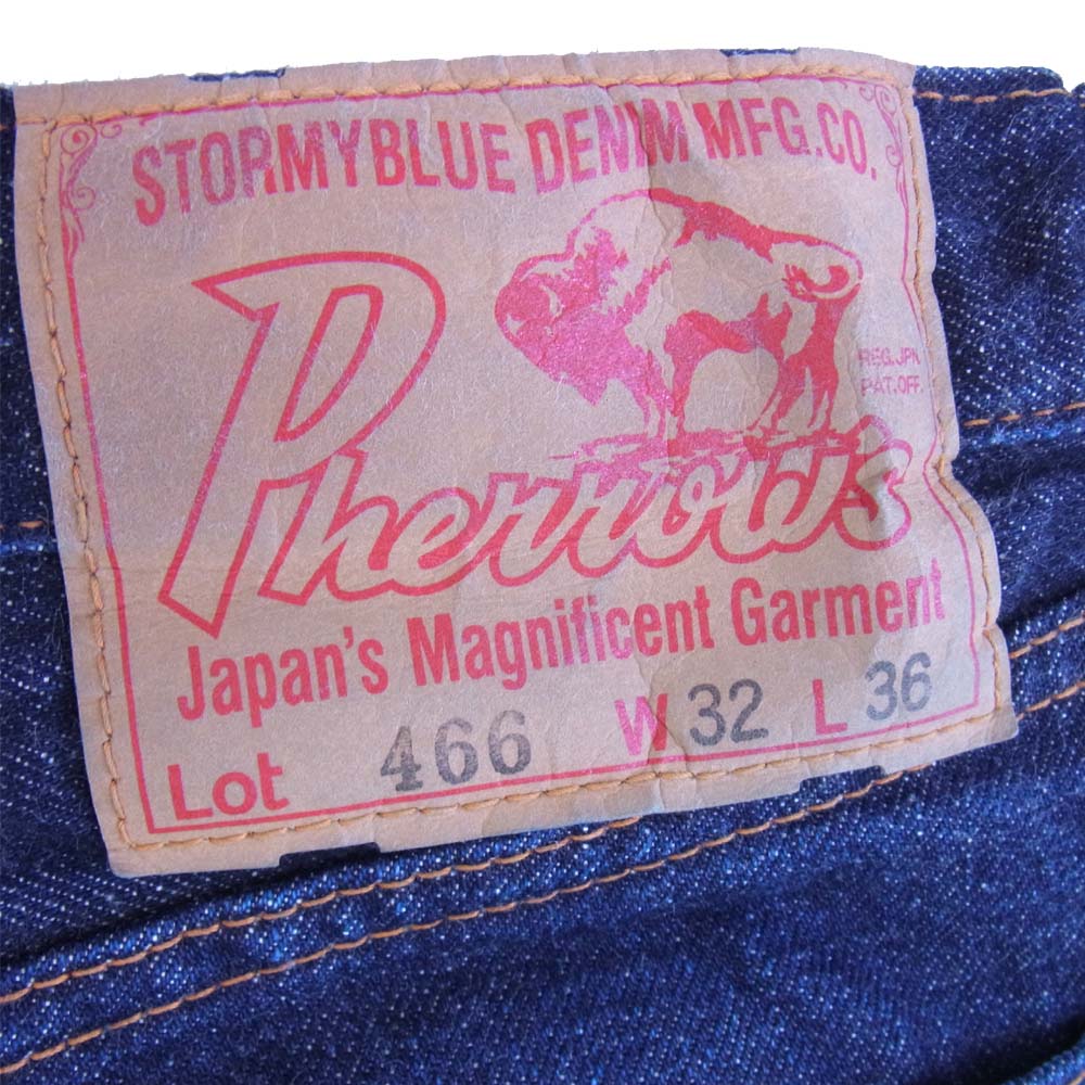 Pherrow's フェローズ 466 黄耳 セルビッチ インディゴブルー系 32【中古】