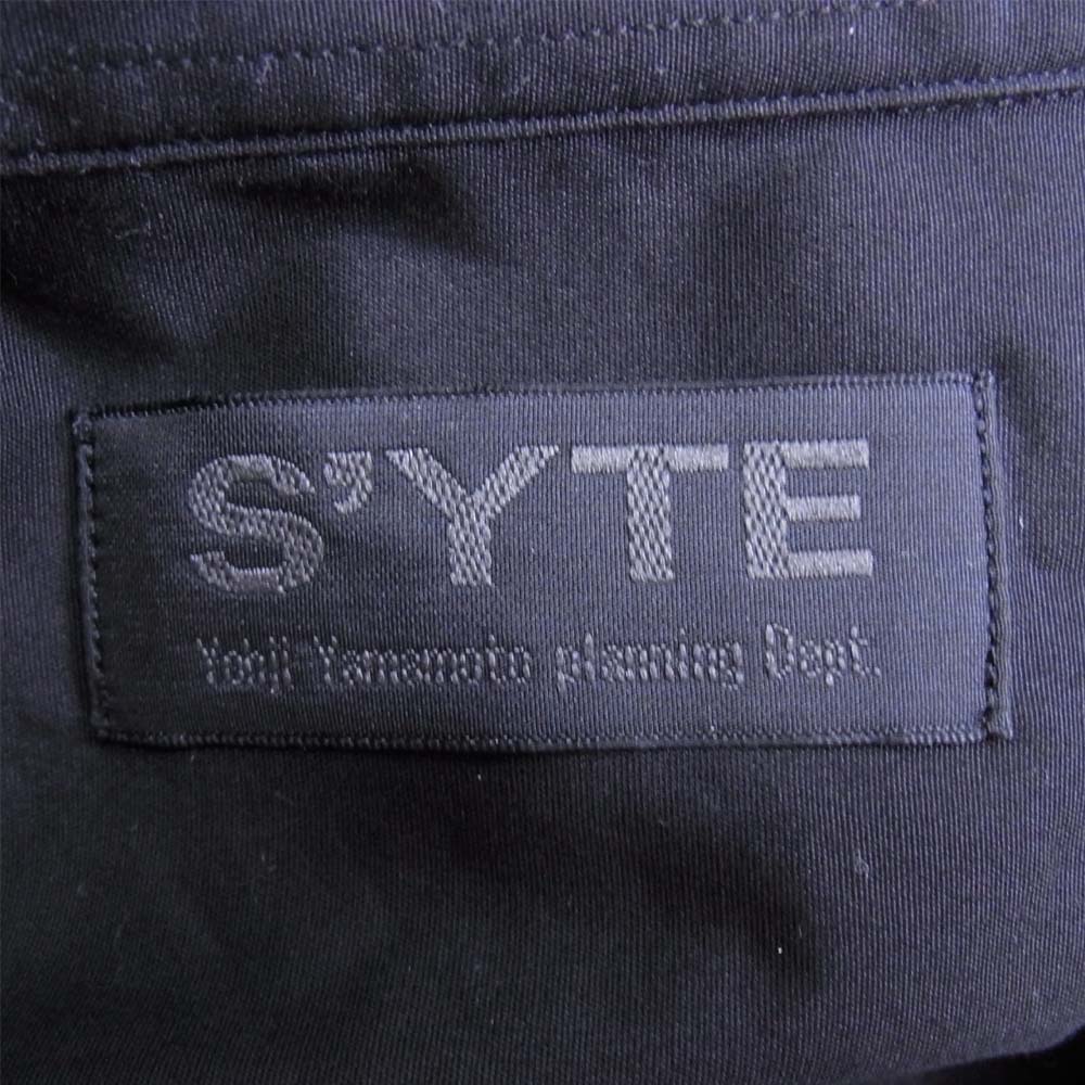 Yohji Yamamoto ヨウジヤマモト UV-B56-080-2 S'YTE サイト Broad レギュラー カラー シャツ ブラック系【美品】【中古】