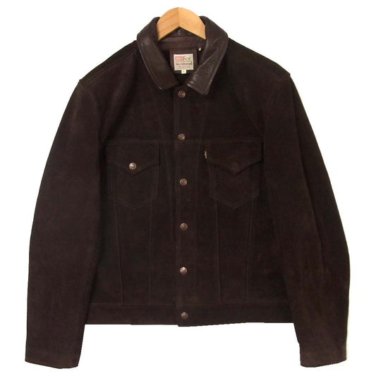 Levi's リーバイス LVC 1960年復刻 Suede Trucker Jacket スエード トラッカー ジャケット ブラウン系 L【中古】