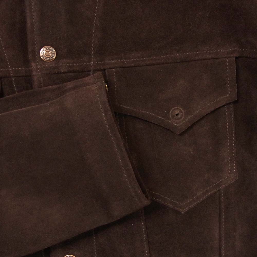 Levi's リーバイス LVC 1960年復刻 Suede Trucker Jacket スエード トラッカー ジャケット ブラウン系 L【中古】