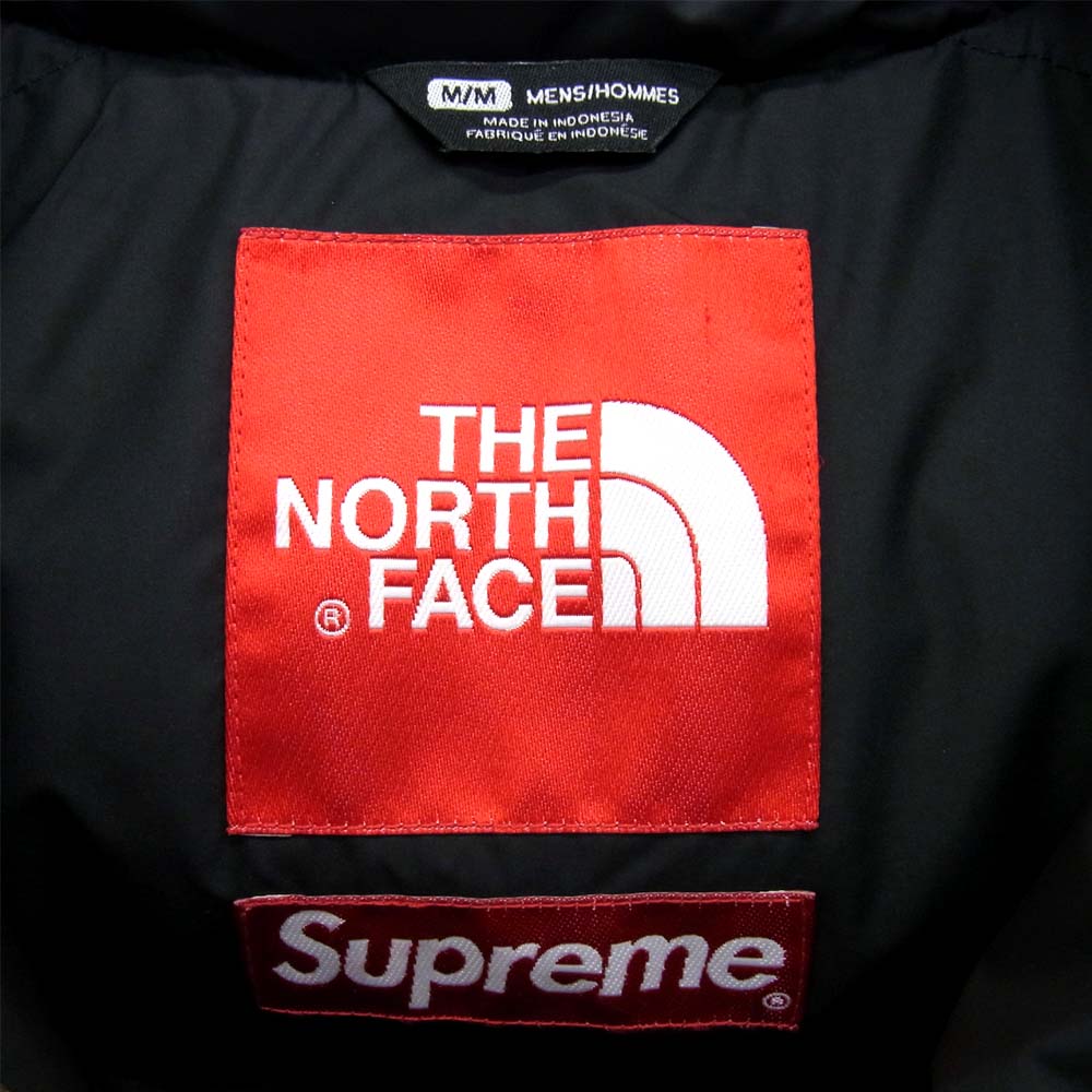 Supreme シュプリーム 13AW ND01341 THE NORTH FACE Fur Print Nuptse Vest ファープリント ヌプシ ベスト ライトブラウン系 ブラック系 M【美品】【中古】