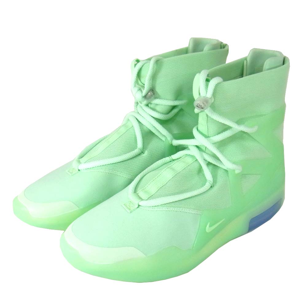 FEAR OF GOD フィアオブゴッド AR4237-300 ナイキ NIKE AIR FEAR OF GOD 1 ハイカット スニーカー グリーン系 27.5cm【新古品】【未使用】【中古】