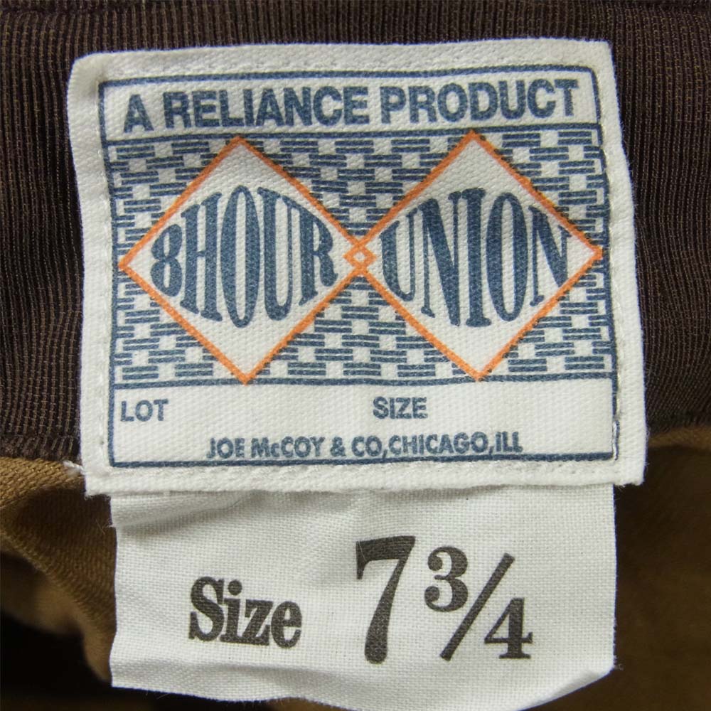 The REAL McCOY'S ザリアルマッコイズ JOE McCOY ジョー マッコイ 8HOUR UNION コーデュロイ キャスケット ブラウン系 7.75【中古】