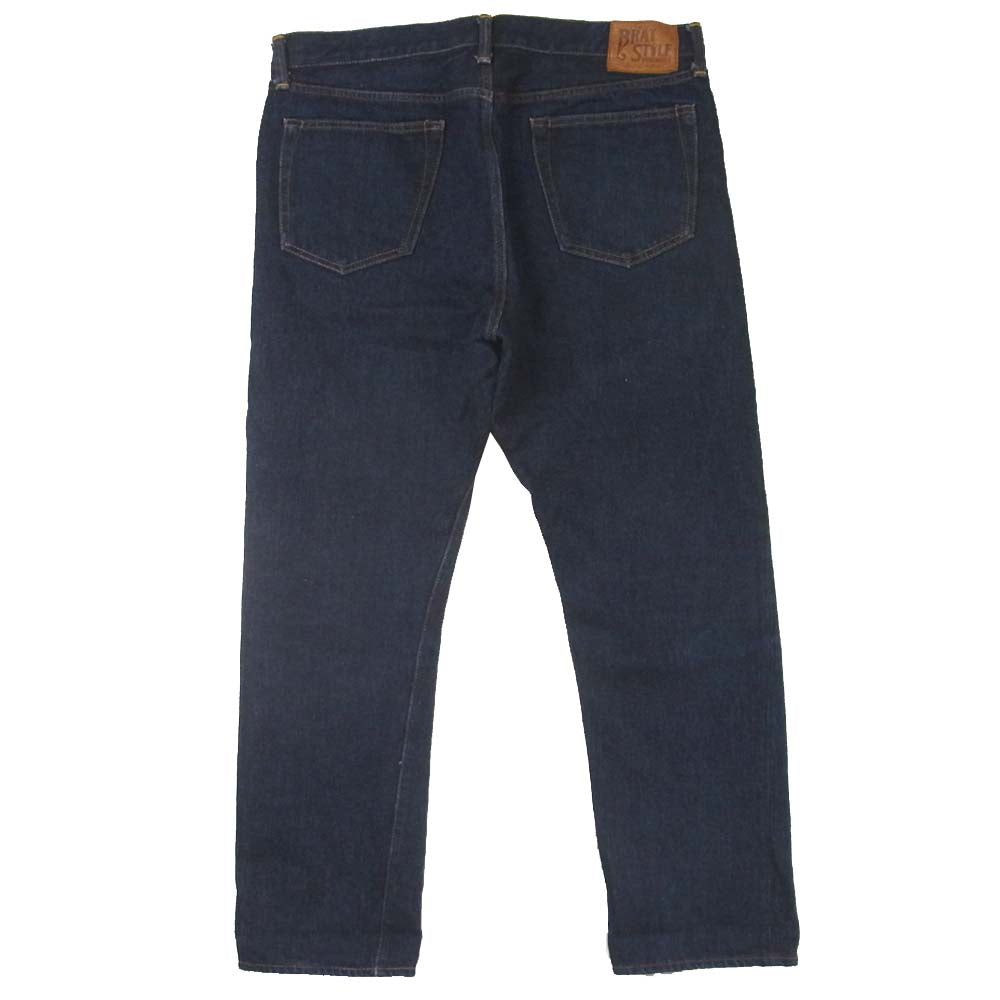 トロフィークロージング Brat Style ブラットスタイル セルビッチ 青耳 ナロー デニム パンツ インディゴブルー系 34【中古】