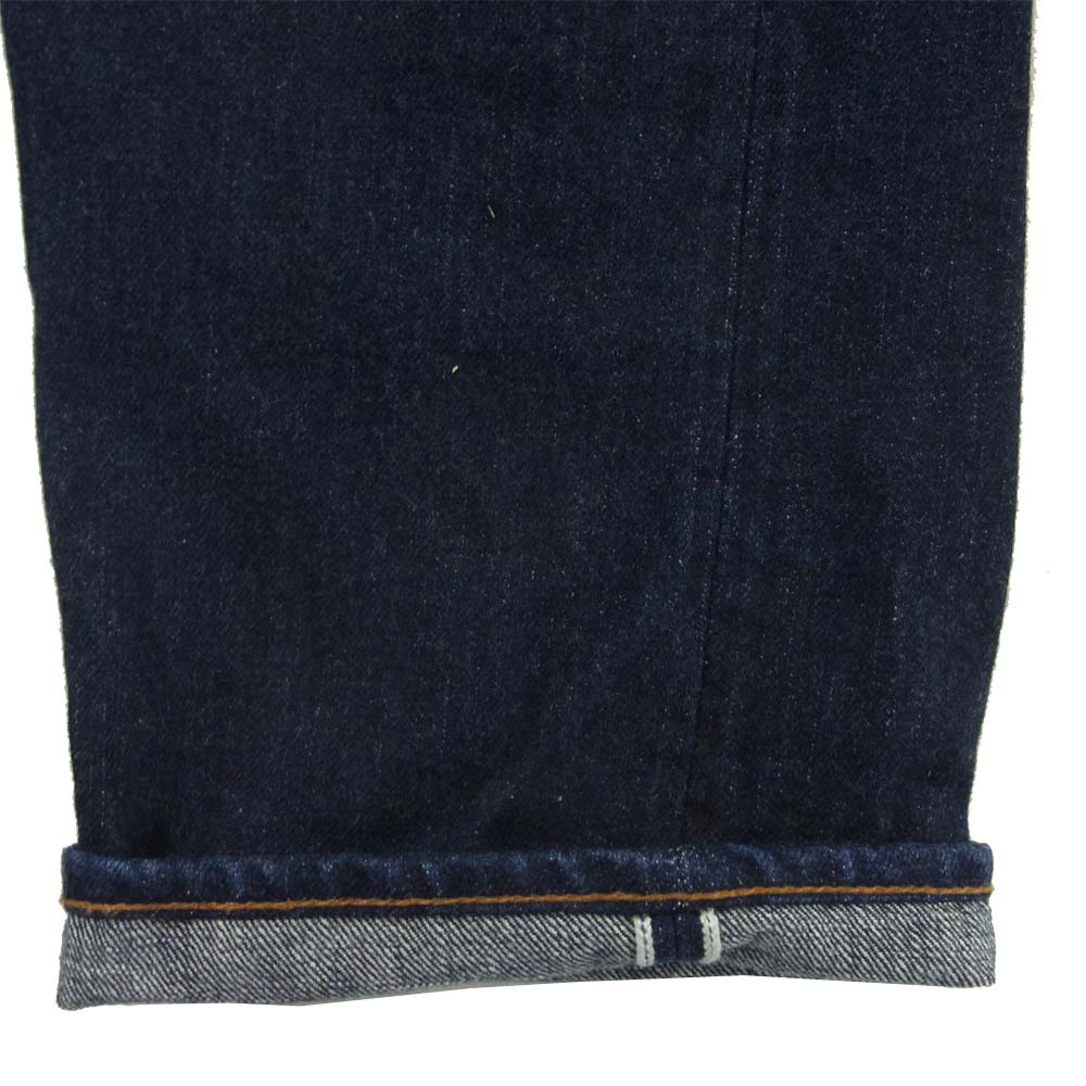 トロフィークロージング Brat Style ブラットスタイル セルビッチ 青耳 ナロー デニム パンツ インディゴブルー系 34【中古】