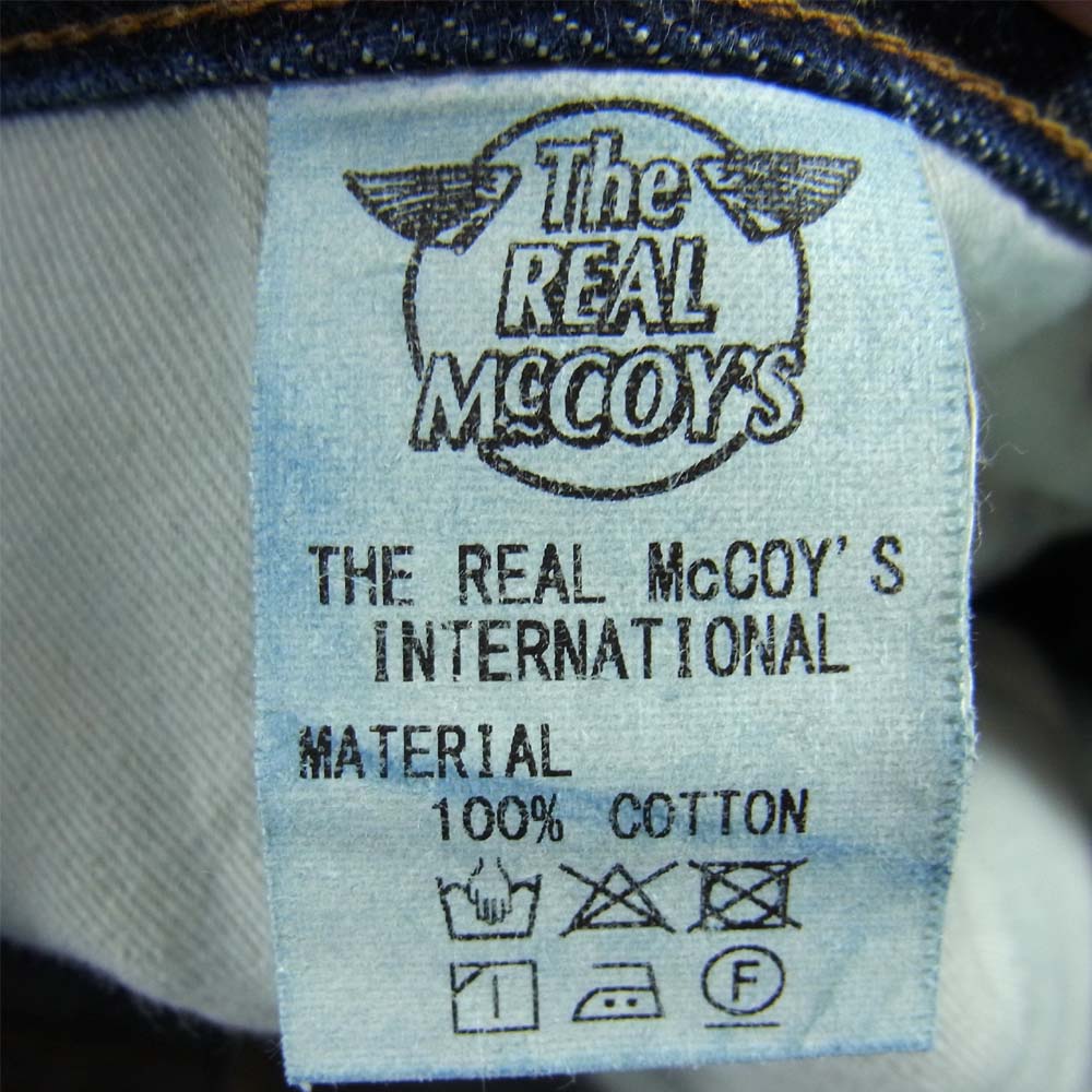 The REAL McCOY'S ザリアルマッコイズ Lot 004 セルビッチ 赤耳 デニム パンツ インディゴブルー系 32【中古】